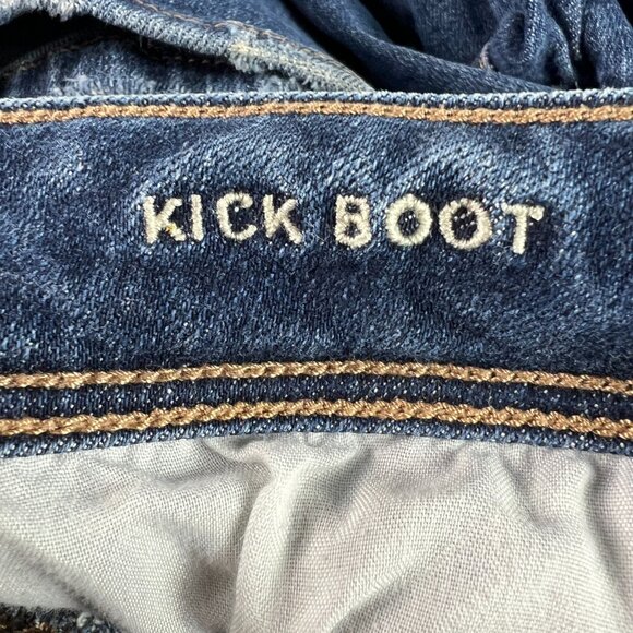 American Eagle Jeans Women 29x31* Low Rise Kick Boot Cut Blue Faded Denim Tag 6L - Picture 8 of 16